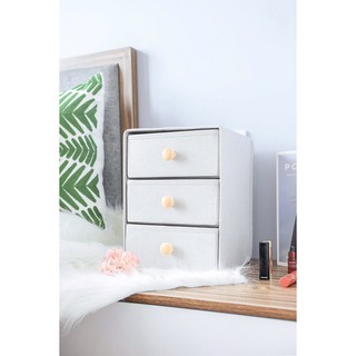 [Hàng VN] Tủ vải mini 3 tầng sang trọng  phong cách Hàn Quốc