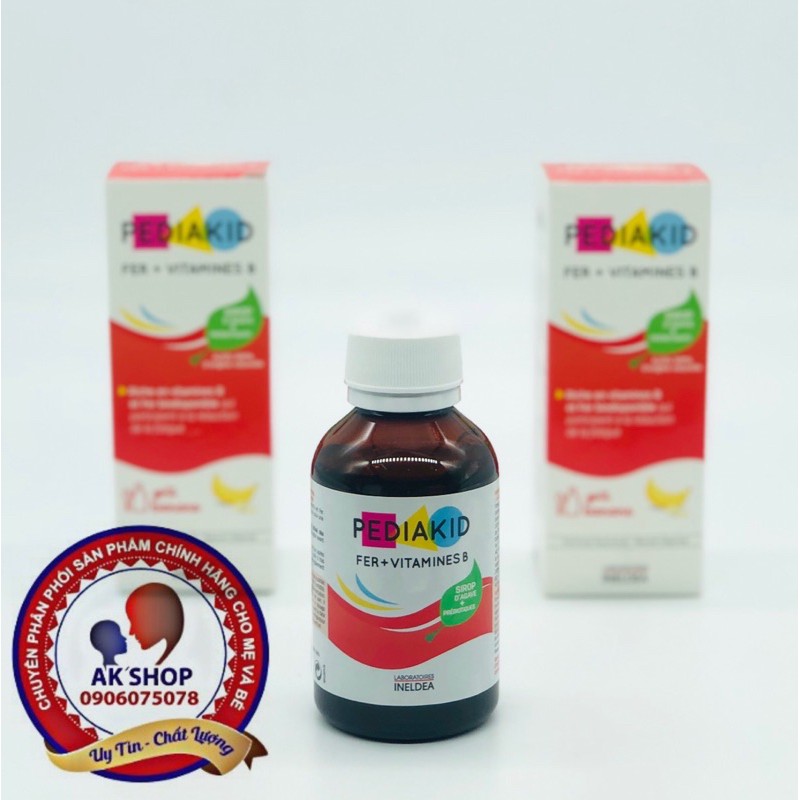 Sắt và vitamin nhóm B pediakid hàng chính hãng