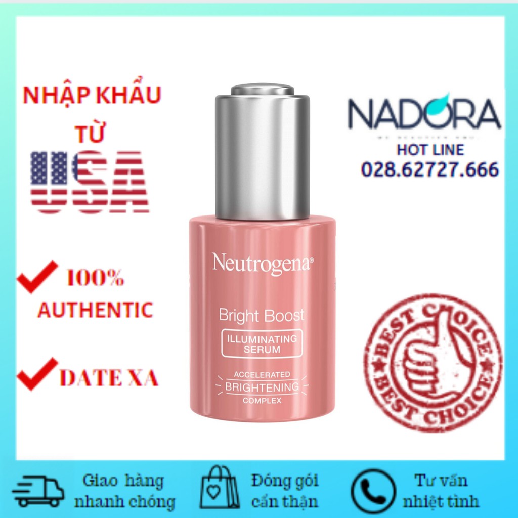 Tinh Chất Sáng Da Neutrogena Bright Boost Serum 30ml