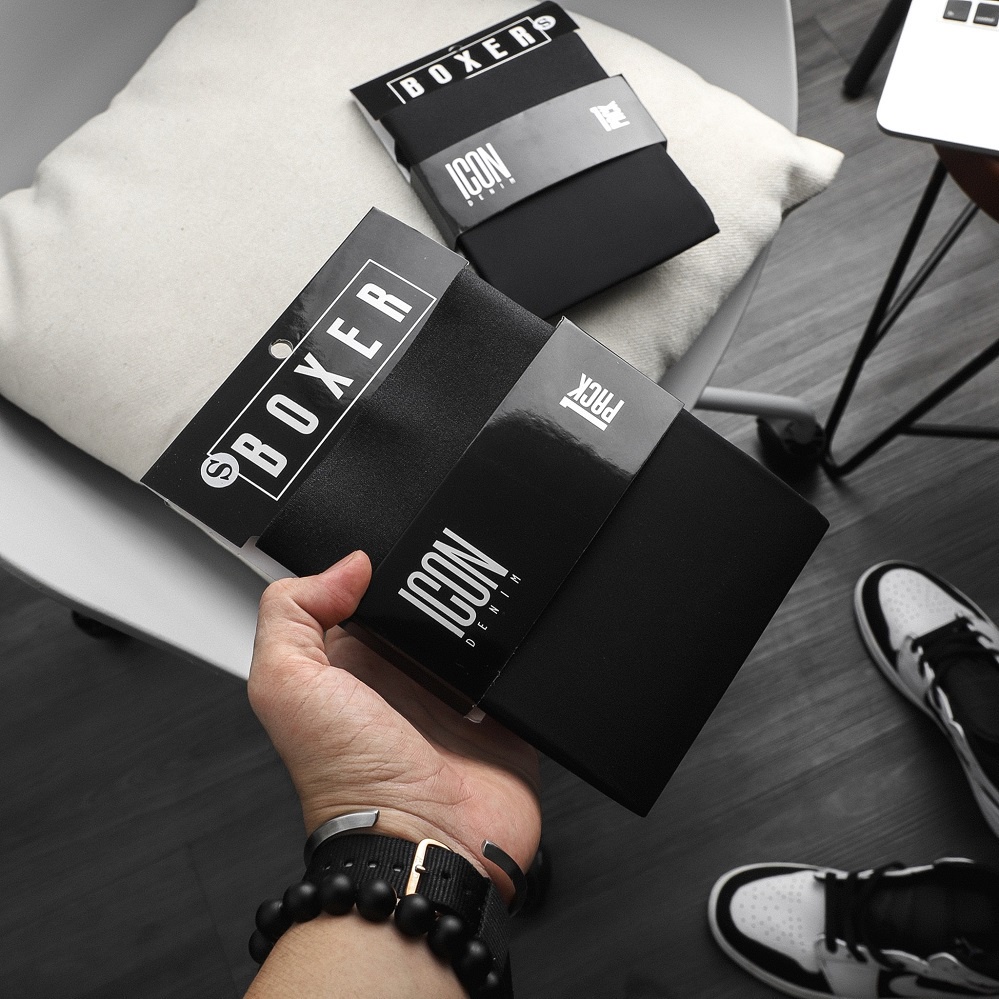 Quần lót nam tam giác ICON Demin, quần sịp nam tam giác co giãn cực tốt, kháng khuẩn khử mùi  (Che tên) Minhstore
