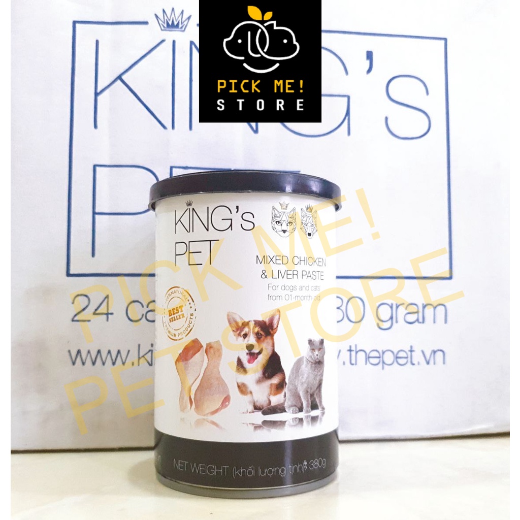 Pate Lon King's Pet Kingpet (380gr) -  King Pet Cho Chó Mèo