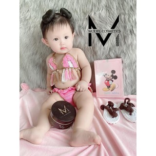 Bộ Bikini Hình Trái Kiwi Cho Bé Gái Siêu Đáng Yêu