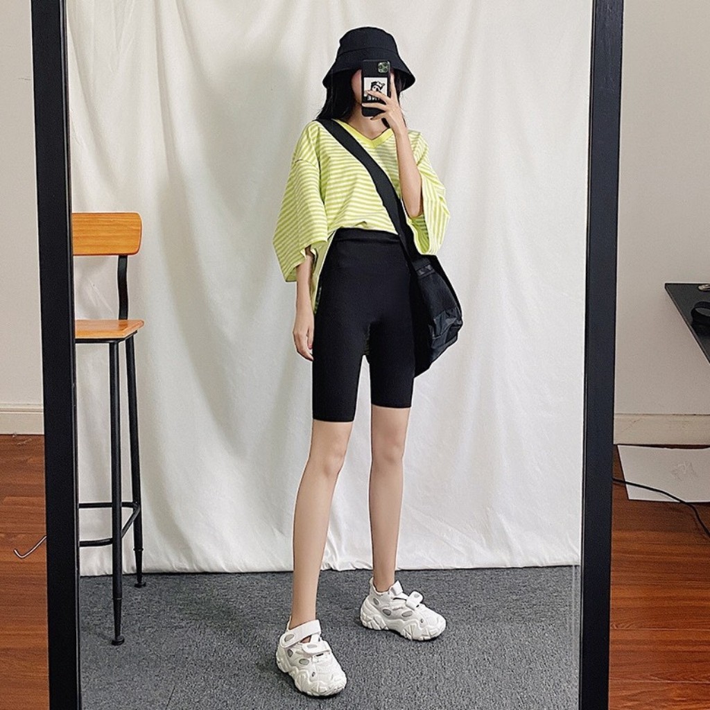 Quần legging ngố Asos nâng mông, cạp cao siêu co giãn big size đến 65kg ms20 | BigBuy360 - bigbuy360.vn