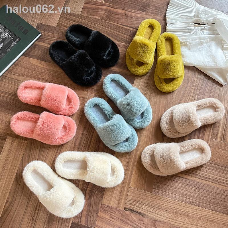 Dép Cotton Đế Dày Thời Trang Thu Đông Mới 2021