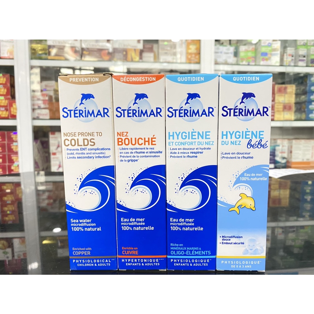 (CHÍNH HÃNG) - XỊT RỮA MŨI CON CÁ HEO STERIMAR PHÁP