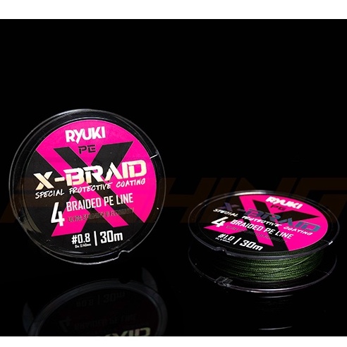 Dây dù câu cá Ryuki PE 4X Braid dây câu siêu bền