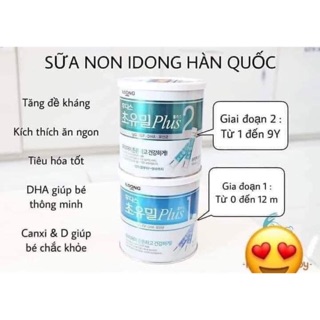 sữa non- men visinh hàn quốc