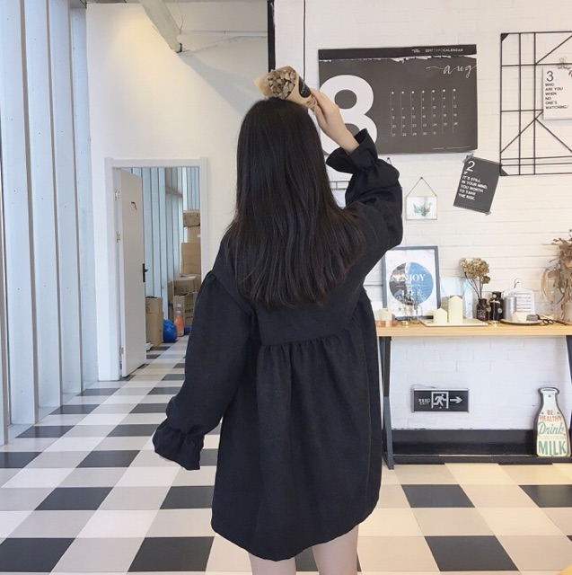 ĐẦM BABYDOLL TAY DÀI ULZZANG CÓ SIZE ĐẠI , BIGSIZE | BigBuy360 - bigbuy360.vn