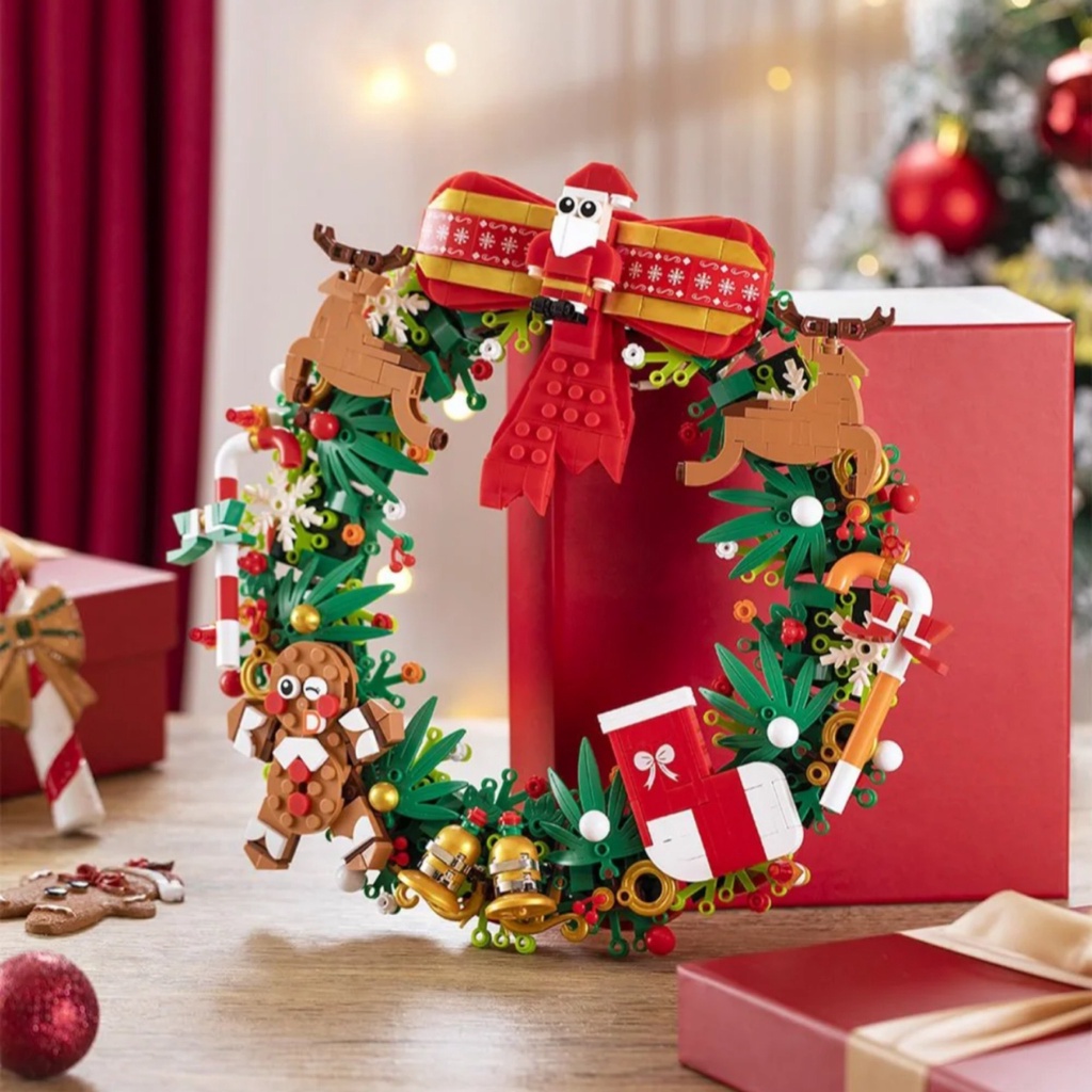 Lắp ráp vòng treo noel| Bộ xếp hình vòng treo JAKI5118 dịp Giáng sinh mới nhất