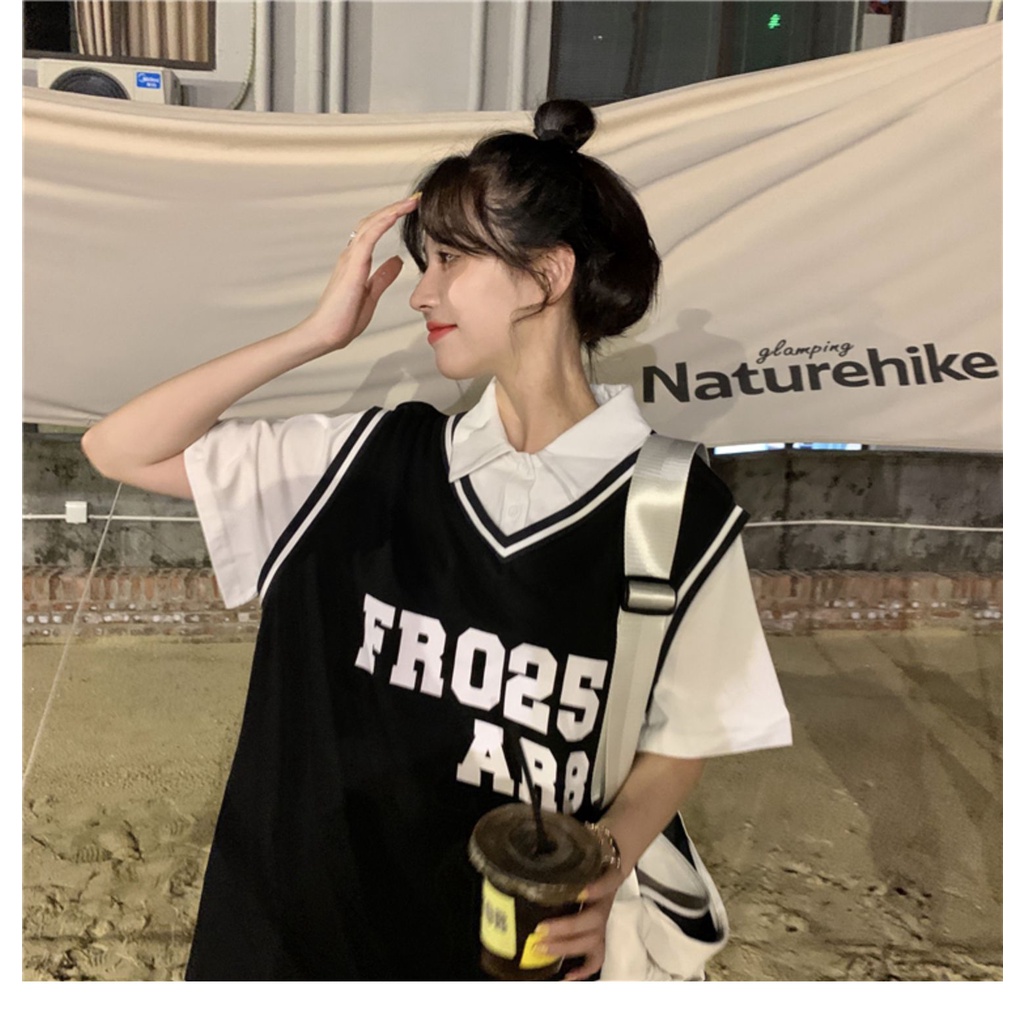 Áo polo Ngắn Tay Form Rộng Phong Cách Hàn Quốc Thời Trang Dành Cho Nữ