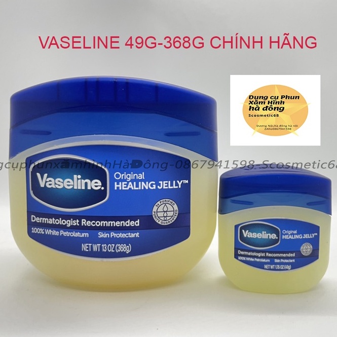 Dưỡng ẩm vaseline 49g,sáp dưỡng đa năng Vaseline Pure Petroleum Jelly Original 368g /scosmetic68