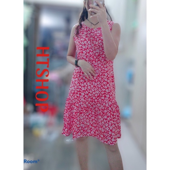 🌼Váy lanh Việt Thắng đuôi cá sát nách (ảnh tự chụp) | BigBuy360 - bigbuy360.vn