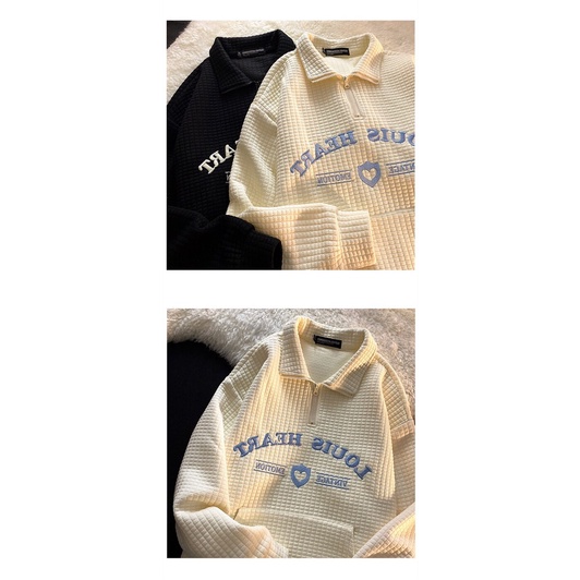 [Kèm ảnh thật cuối post] Áo sweater có cổ phong cách đơn giản dễ mặc dễ phối đồ | BigBuy360 - bigbuy360.vn