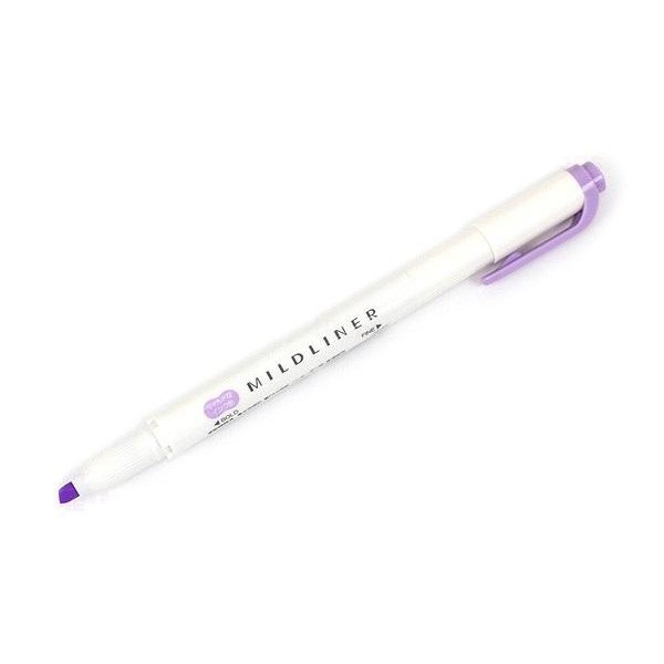 Bút đánh dấu hai đầu Zebra Mildliner Double-Sided Highlighter – Fine/Bold – Màu tím (Mild Violet)