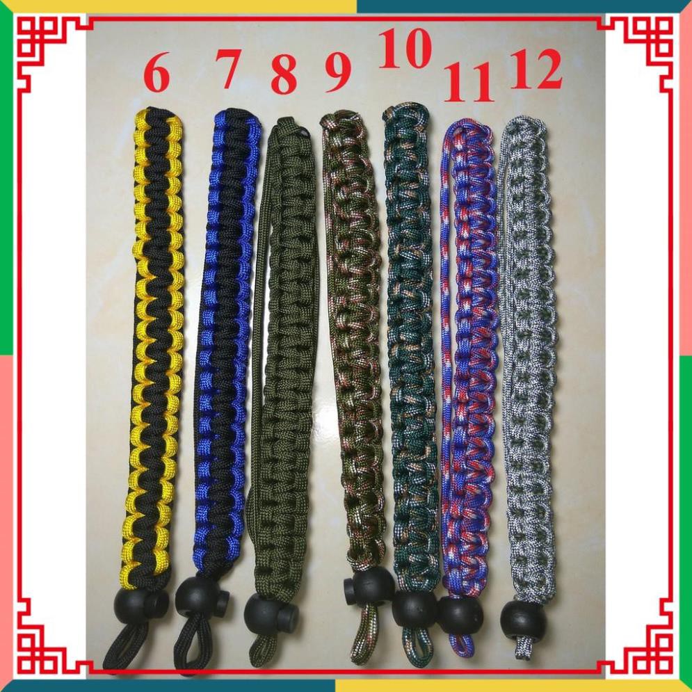 ( CC2016 ) [Mã ELCANOV hoàn 8% đơn 500k] Dây đeo tay Máy ảnh - dây bện Grip Paracord bản nhỏ 2cm