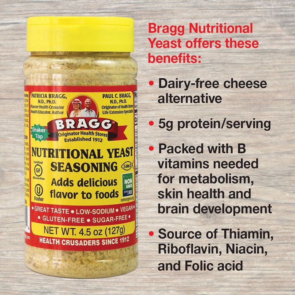 Men dinh dưỡng Bragg Nutritional Yeast 127gam