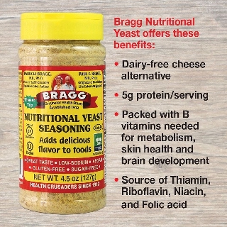 Men dinh dưỡng Bragg Nutritional Yeast 127gam