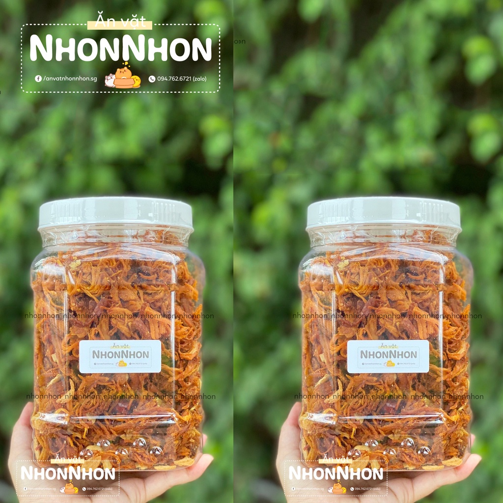 Khô Gà Cháy Tỏi Loại 1 Cao Cấp Ăn Là Mê 1kg - 2 Hũ 500gr | BigBuy360 - bigbuy360.vn