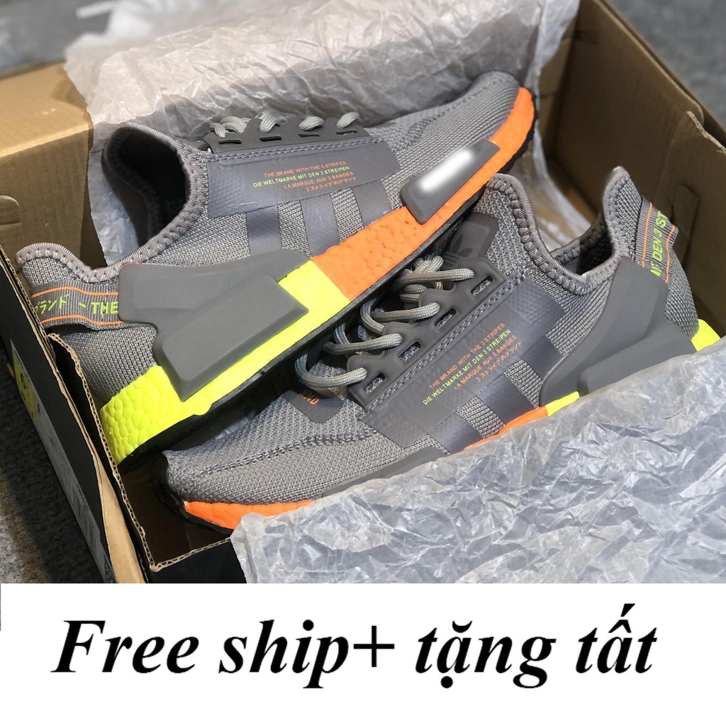 giày sneaker nmd ảnh thật V1 xám nam