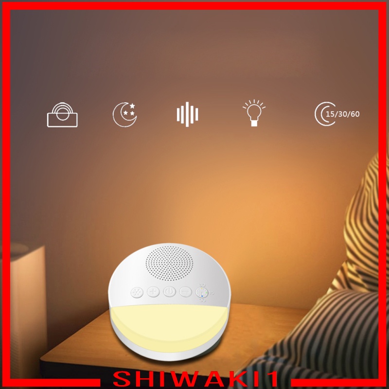 [SHIWAKI1]White Noise Sound Machine Sleep Therapy Plays Soothing Sounds+ Timers