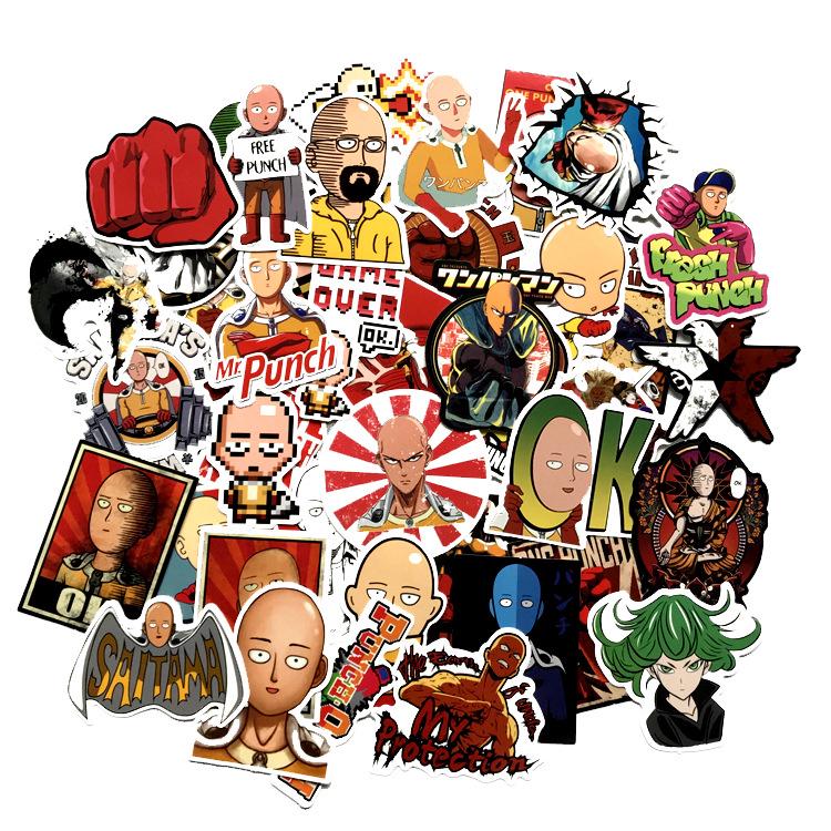 Nhãn Dán Trang Trí In Hình Nhân Vật Trong One Punch Man