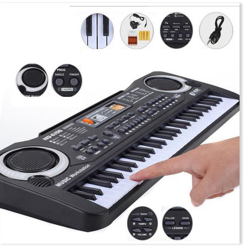 Đàn piano  1 ĐỔI 1   Đàn piano 61 phím cho bé, nhạc cụ giúp bé luyện tập, phát triển năng khiếu âm nhạc 6412