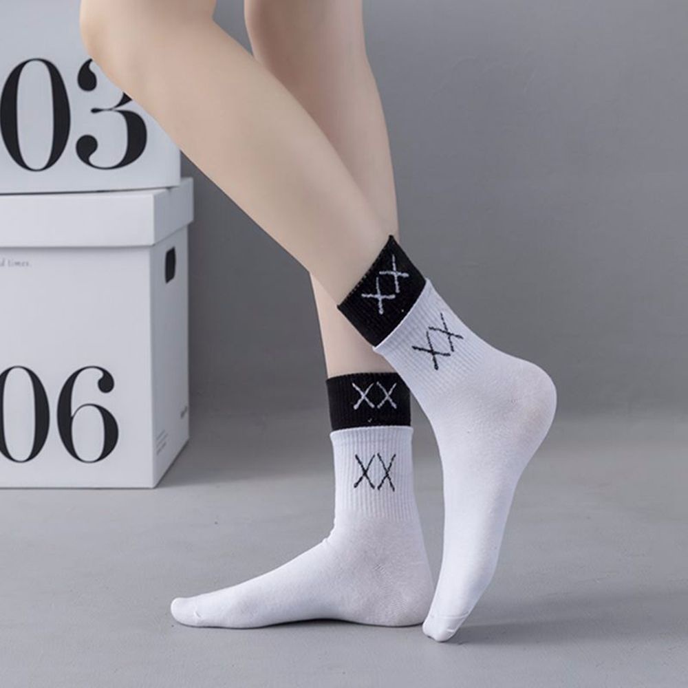 Vớ Cổ Vừa In Hình Mặt Cười Dễ Thương Thoáng Khí Thoải Mái Cho Nam Và Nữ