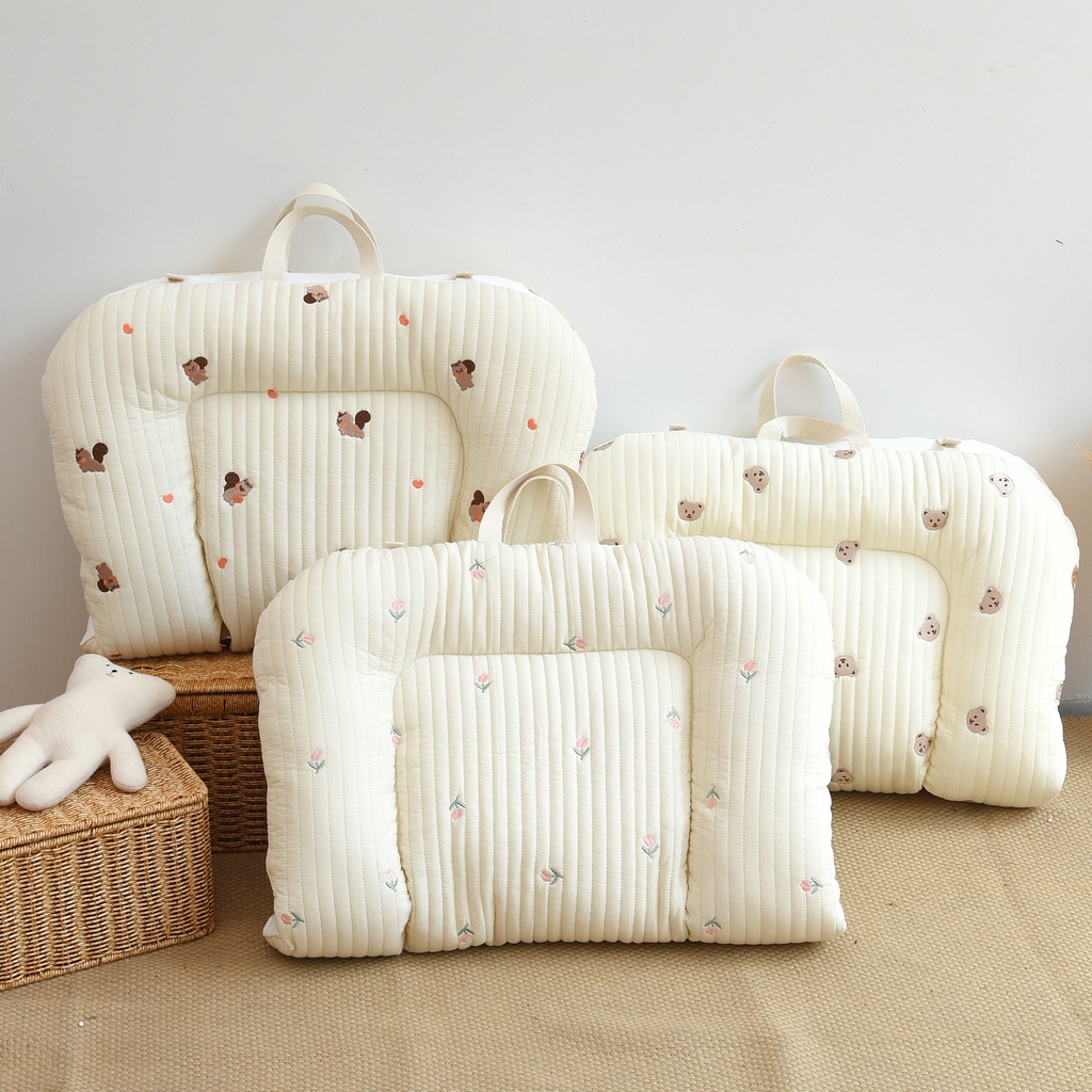 Đệm Ngủ Cotton Hai Mặt Thoáng Khí Phong Cách Mới 3D Cho Bé Sơ Sinh