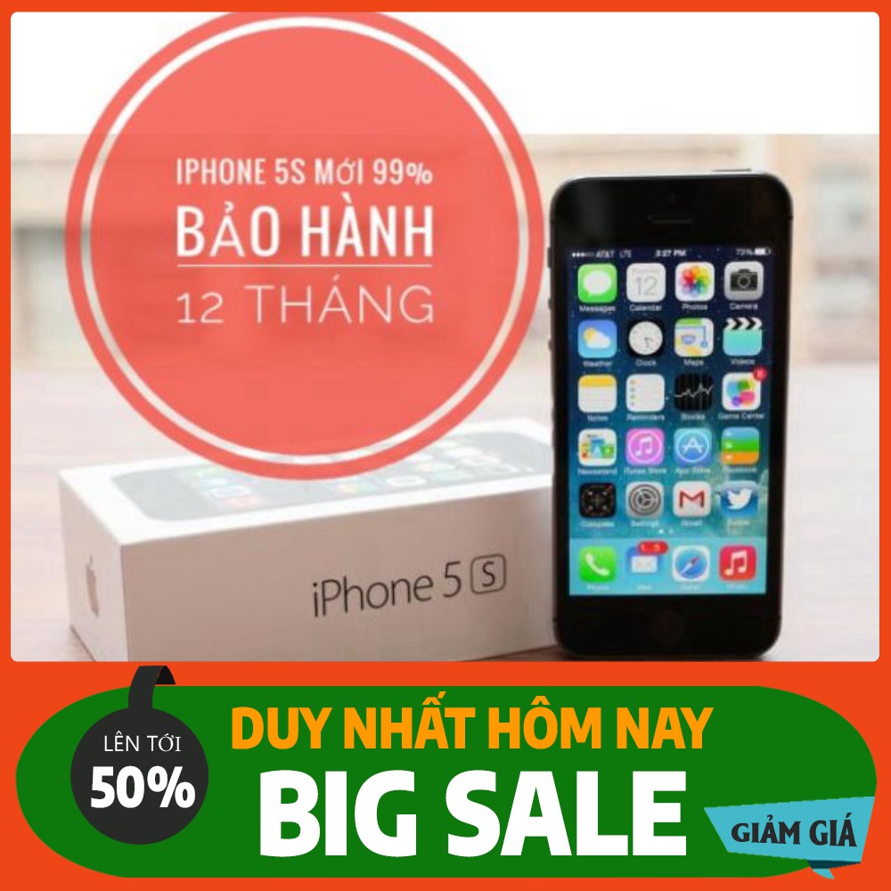 Điện thoại Iphone 5s chính hãng mới 99% cam kết zin