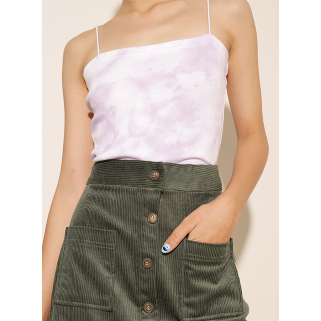 [Mã WABRM4  giảm 15% tối đa 50k đơn 150k] Áo 2 dây họa tiết ombre thời trang GAGO nellie crop purple màu tím GA3228 | BigBuy360 - bigbuy360.vn