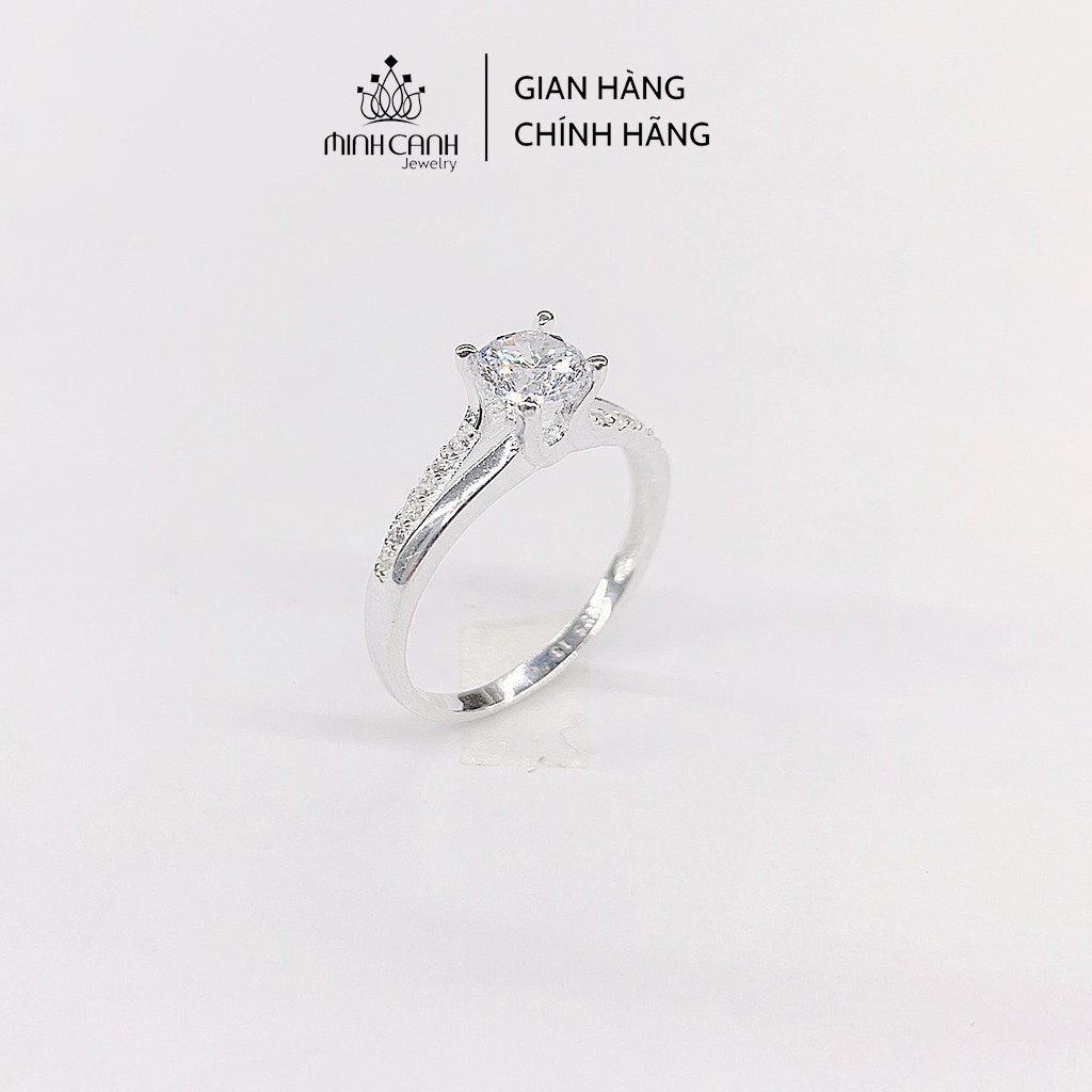 Nhẫn Bạc Nữ Đính Đá Nhô - Minh Canh Jewelry