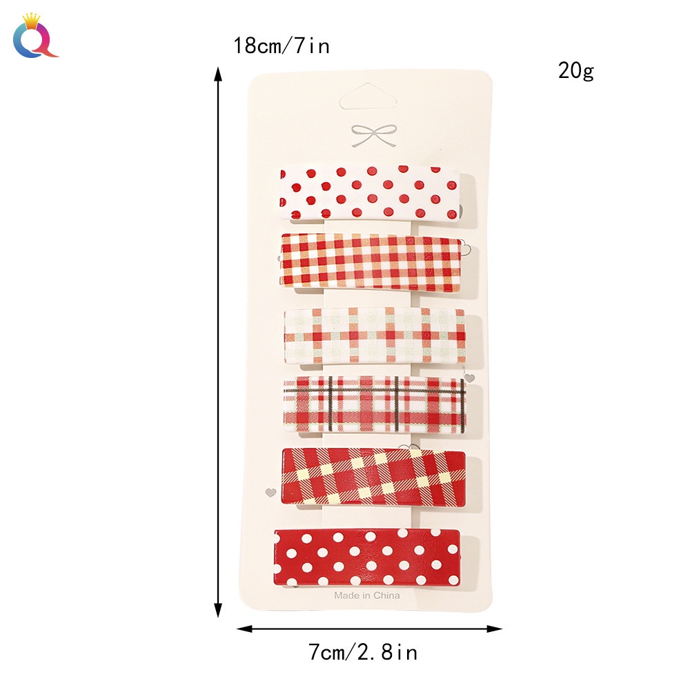 Set 6 kẹp tóc độc đáo thiết kế đơn giản thời trang cho nữ