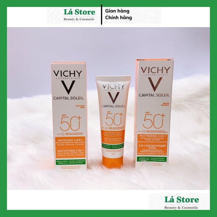 Kem Chống Nắng Vichy Capital Soleil Anti Shine SPF 50+ 50ml Mẫu Mới