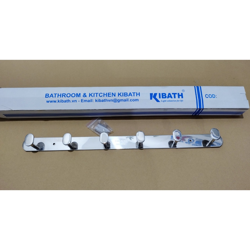 Móc áo giọt nước Kibath 7 chấu inox 304,KB-411A