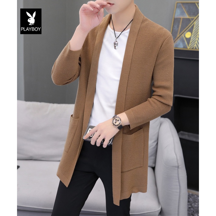 Áo len nam dáng dài hàn quốc