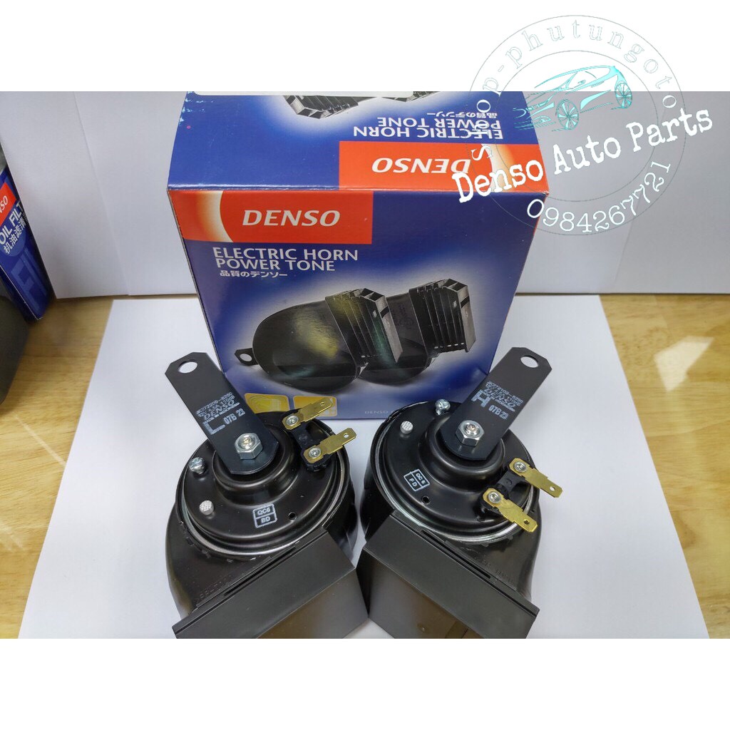 Còi sên - Kèn sò 2 giắc chống nước chính hãng DENSO 12V  - 1 CặP