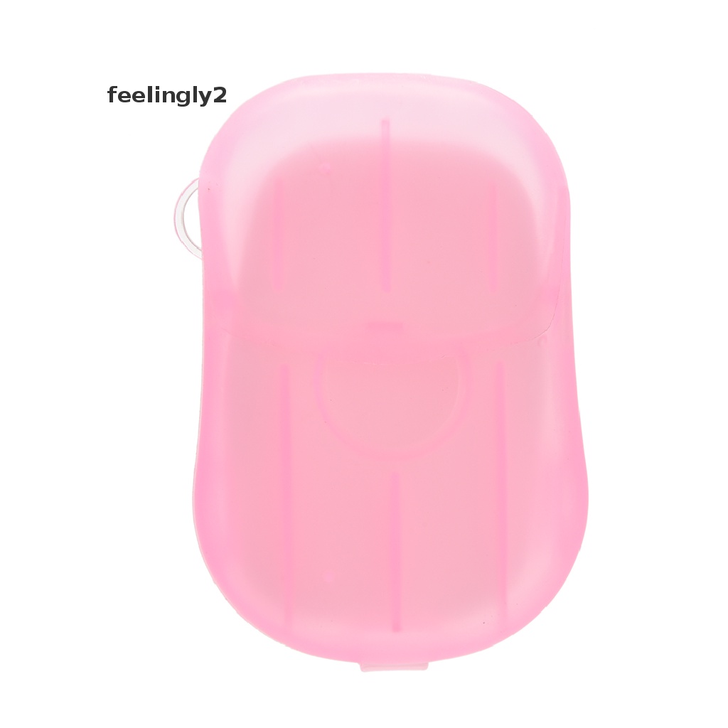 1 Hộp Giấy Xà Phòng Rửa Tay Tạo Bọt Có Mùi Thơm Tiện Dụng Khi Đi Du Lịch