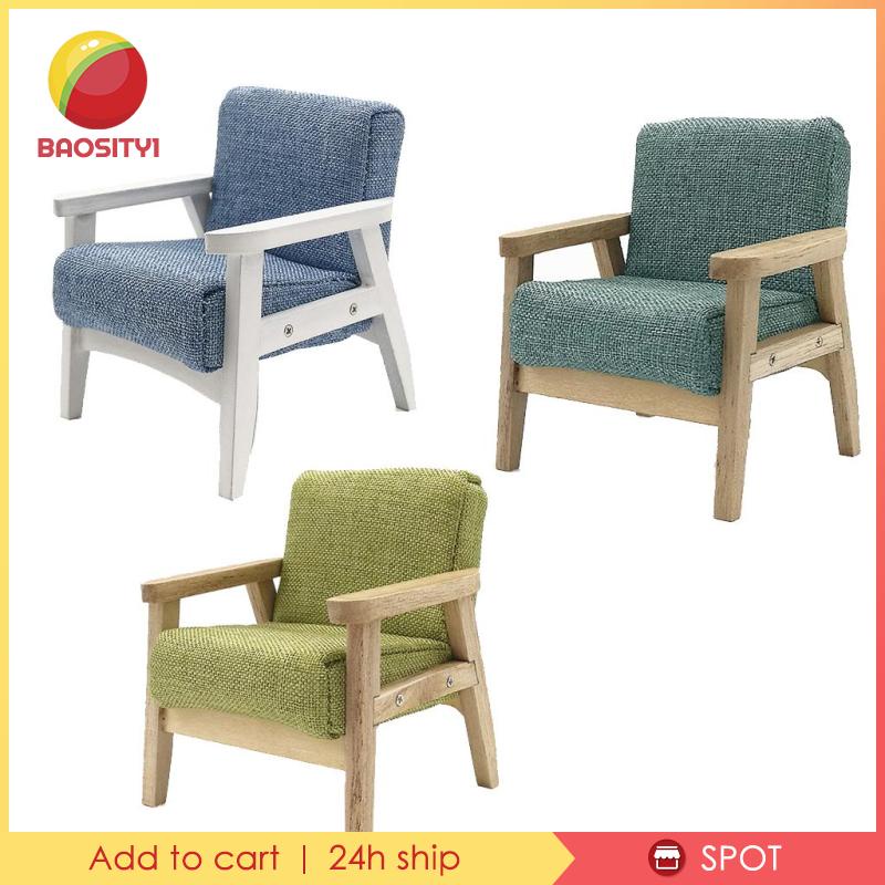 [Baosity 1] Ghế Sofa Màu Xanh Lá Cây Tỉ Lệ 1: 12 Trang Trí Nhà Búp Bê
