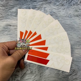 Tem decal dán xe chữ k&n