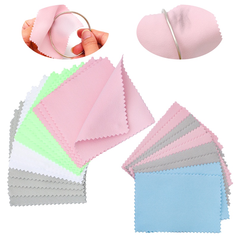 Khăn nhung BEADIA hai mặt hình vuông tinh tế dùng cho trang sức/kính