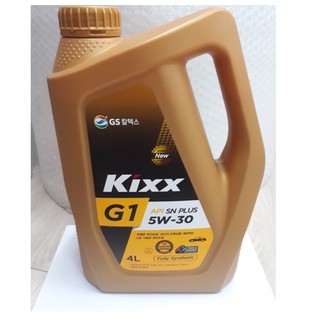 Dầu động cơ xăng tổng hợp cao cấp Kixx G1 API SN PLUS 5W30 4L Thùng Nhựa Công nghệ Triple Double.Nhập khẩu từ Hàn Quốc
