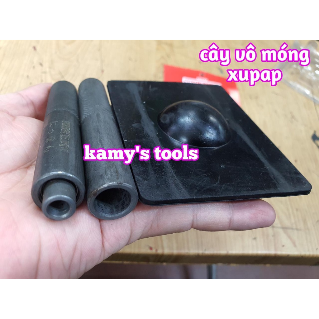 Bộ dụng cụ ra vào móng xupap cho xe máy, cây vô móng xupap xe máy 3 chi tiết