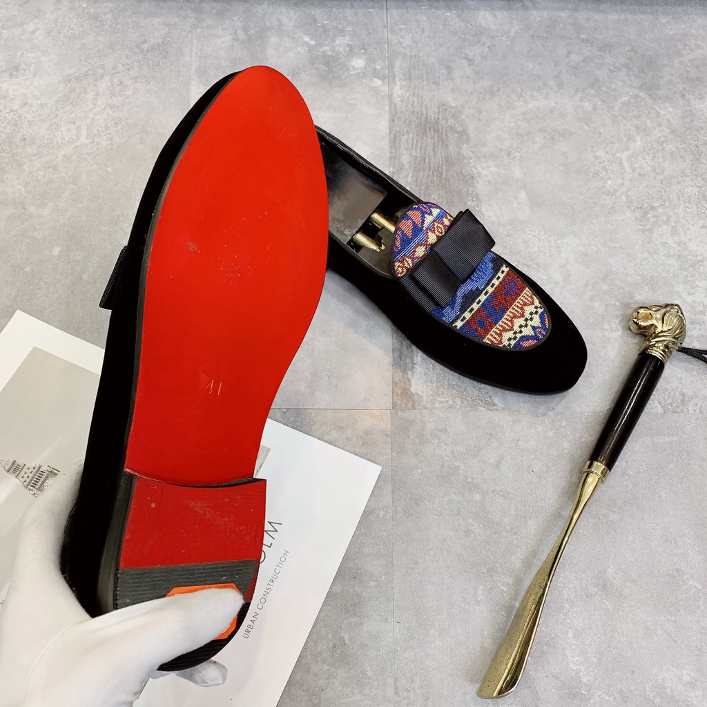 Giầy tây, giày da nam chất nhung cao cấp, kiểu dáng loafer :  153