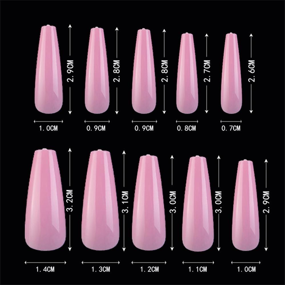 Bộ 100 Móng Tay Giả Bằng Acrylic Che Phủ Toàn Diện DIY