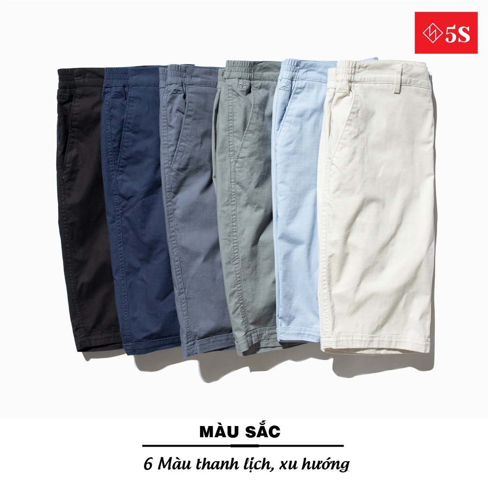 [MUA 2 GIẢM 30K] Quần Short Nam KaKi 5S ( 6 màu), Chất Liệu Cotton Premium Bền Màu, Co Giãn Tốt (QSK21004)