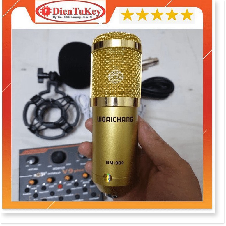 Micro karaoke thu âm BM900 hát cực hay giá tốt nhất