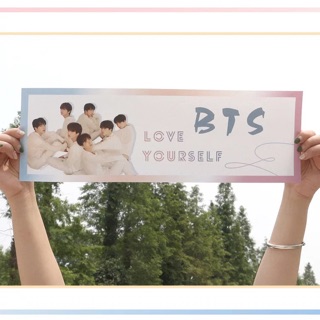 [Có sẵn] Banner vải BTS Love Yourself Tear
