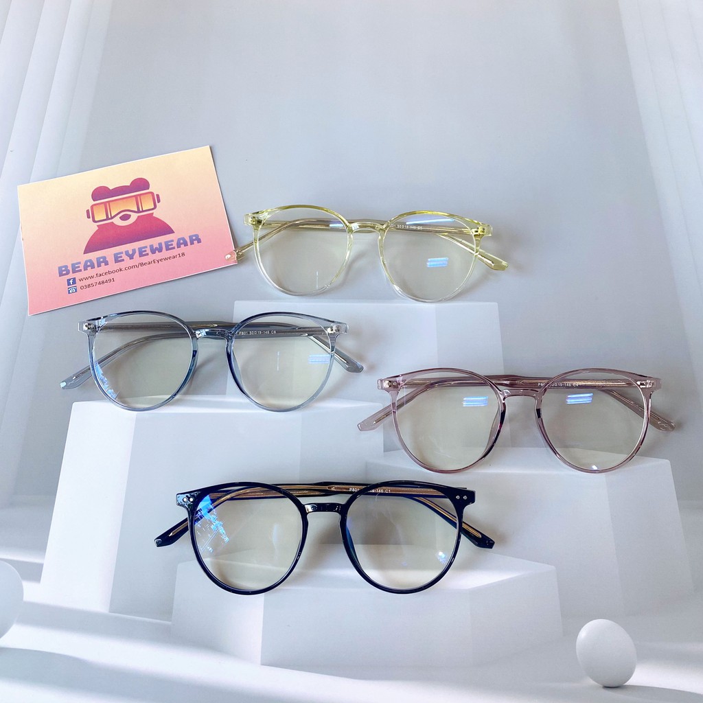 Gọng kính cận Bear Eyewear form tròn vintage