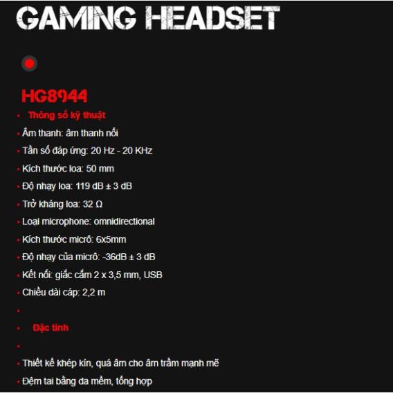 Headphone Chụp Tai Marvo GH8944 Có Micro Chuyên Game Led Cao Cấp