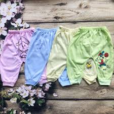 Quần chục dài in mông bo gấu cho bé, chất cotton mềm mịn